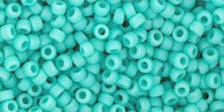 BeadsBalzar Beads & Crafts (TR-11-55F) TOHO - Round 11/0 : Opaque-Frosted Turquoise (25 GMS)