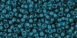 BeadsBalzar Beads & Crafts (TR-11-7BD-250G) TOHO - Round 11/0 : Transparent Capri Blue (250 GMS)