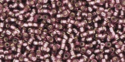 BeadsBalzar Beads & Crafts (TR-15-26B/A) Round 15/0  : Silver-Lined Med Amethyst (Tube 2.5")