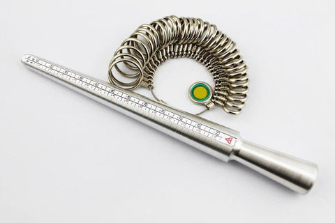 BeadsBalzar Beads & Crafts (TR5627) Jewelry Measuring Tool Sets, with Aluminium Ring Size Sticks Ring Mandrel