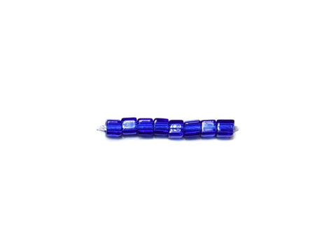 BeadsBalzar Beads & Crafts TRANS.COBALT (SB18-0151) (SB18-X) Miyuki Squares 1.8mm (10 GMS)