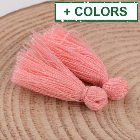 BeadsBalzar Beads & Crafts (TT3489-X) Cotton Thread Tassel Pendant Decorations, 25~31mm (5 PCS)