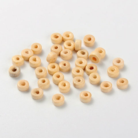 BeadsBalzar Beads & Crafts (WB4416) Wood Beads 6mm (10 gms +/- 150 pieces)
