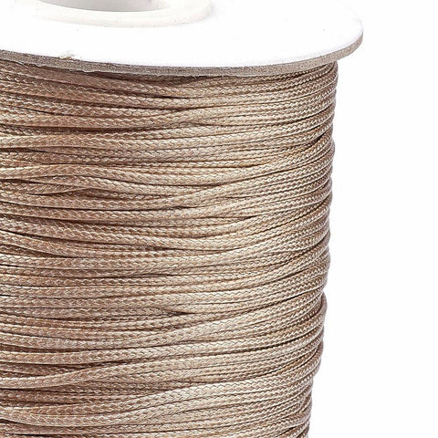 BeadsBalzar Beads & Crafts (WC-A121) CAMEL (WC-X) Korean Waxed Polyester Cord, 1mm (85yards/roll)