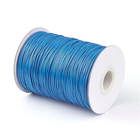 BeadsBalzar Beads & Crafts (WC-A161) ROYAL BLUE (WC-X) Korean Waxed Polyester Cord, 1mm (85yards/roll)