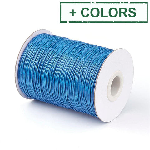 BeadsBalzar Beads & Crafts (WC-X) Korean Waxed Polyester Cord, 1mm (85yards/roll)