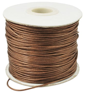 BeadsBalzar Beads & Crafts (WC5811D) Korean Waxed Polyester Cord, Bead Cord, Sienna Size: about 0.5mm in diameter