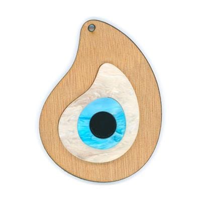 BeadsBalzar Beads & Crafts Wood Eye Plexi (GE4040)