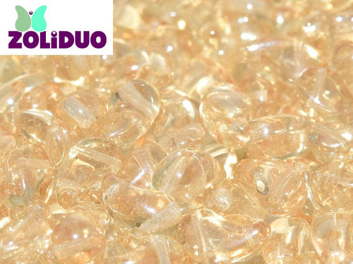 BeadsBalzar Beads & Crafts (ZR-00030-14413) ZOLIDUO® RIGHT VERSION 5 X 8 MM CRYSTAL CHAMPAGNE LUSTER